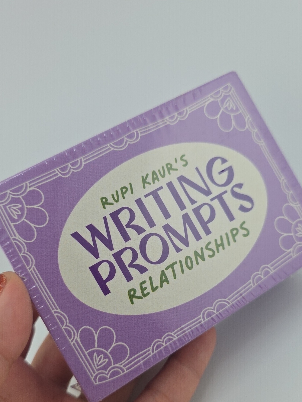 Purple Writing Prompts Card Deck - Relationships